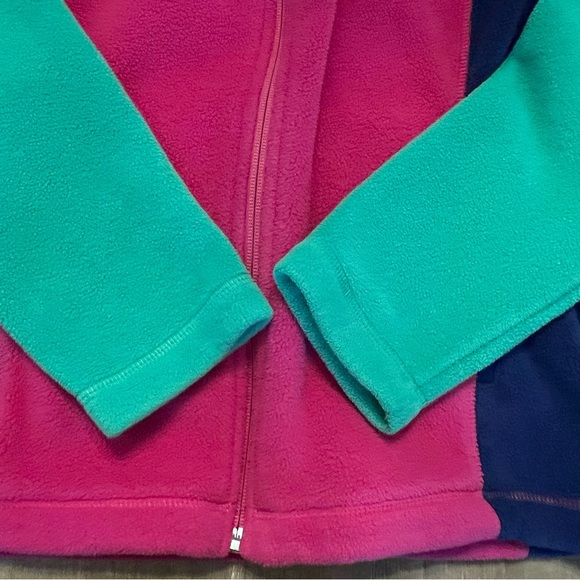 Vineyard Vines color block full zip fleece jacket/pink & purple-Women’s size med - Picture 2 of 10